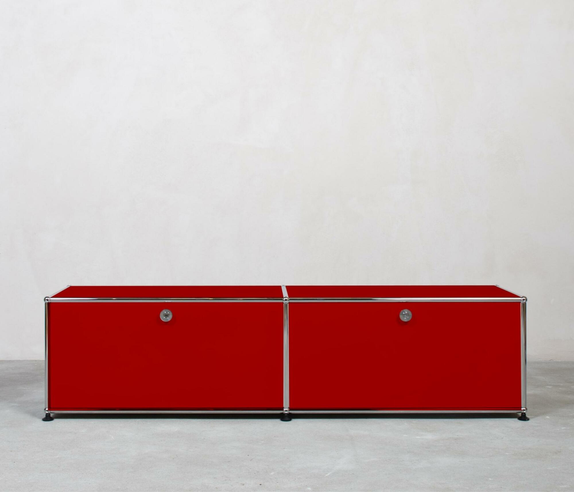 USM Haller | Lowboard | 1x2 Fächer mit Klappen