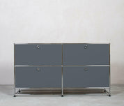 USM Haller |  Sideboard | 2x2 Fächer mit Unterbau