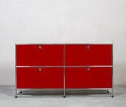 USM Haller |  Sideboard | 2x2 Fächer mit Unterbau