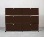 USM Haller | Highboard | 2x3 Fächer mit Klappen