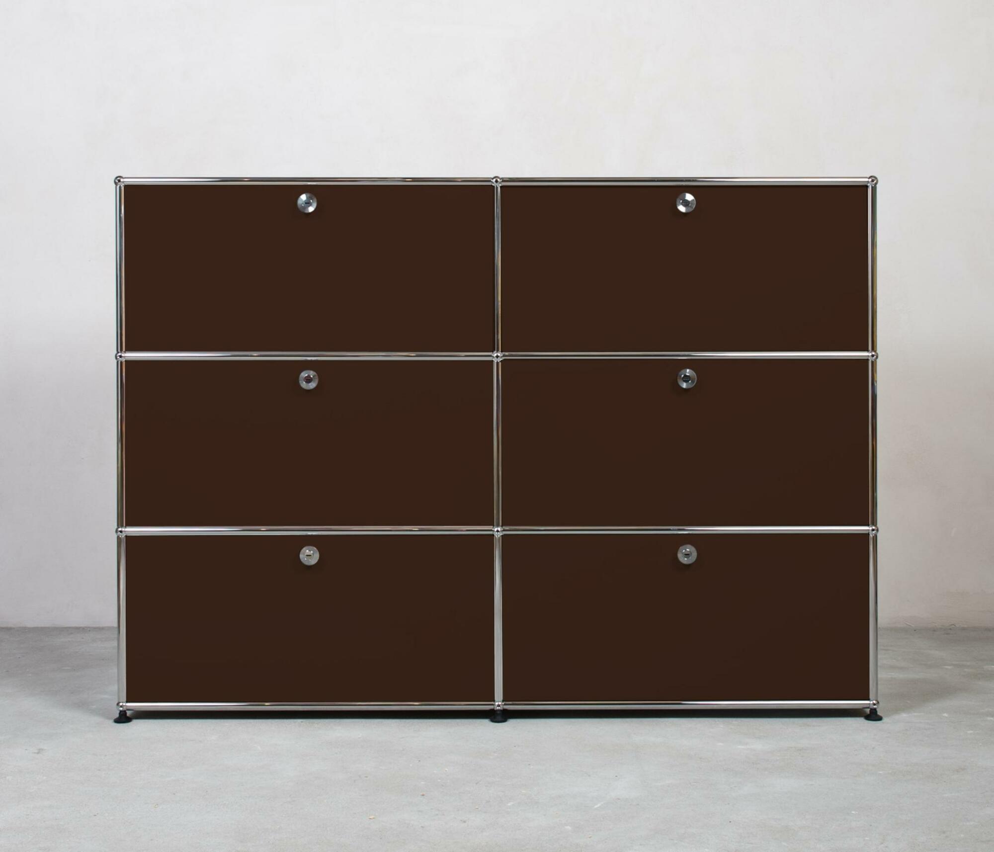 USM Haller | Highboard | 2x3 Fächer mit Klappen