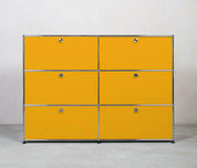 USM Haller | Highboard | 2x3 Fächer mit Klappen
