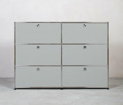 USM Haller | Highboard | 2x3 Fächer mit Klappen
