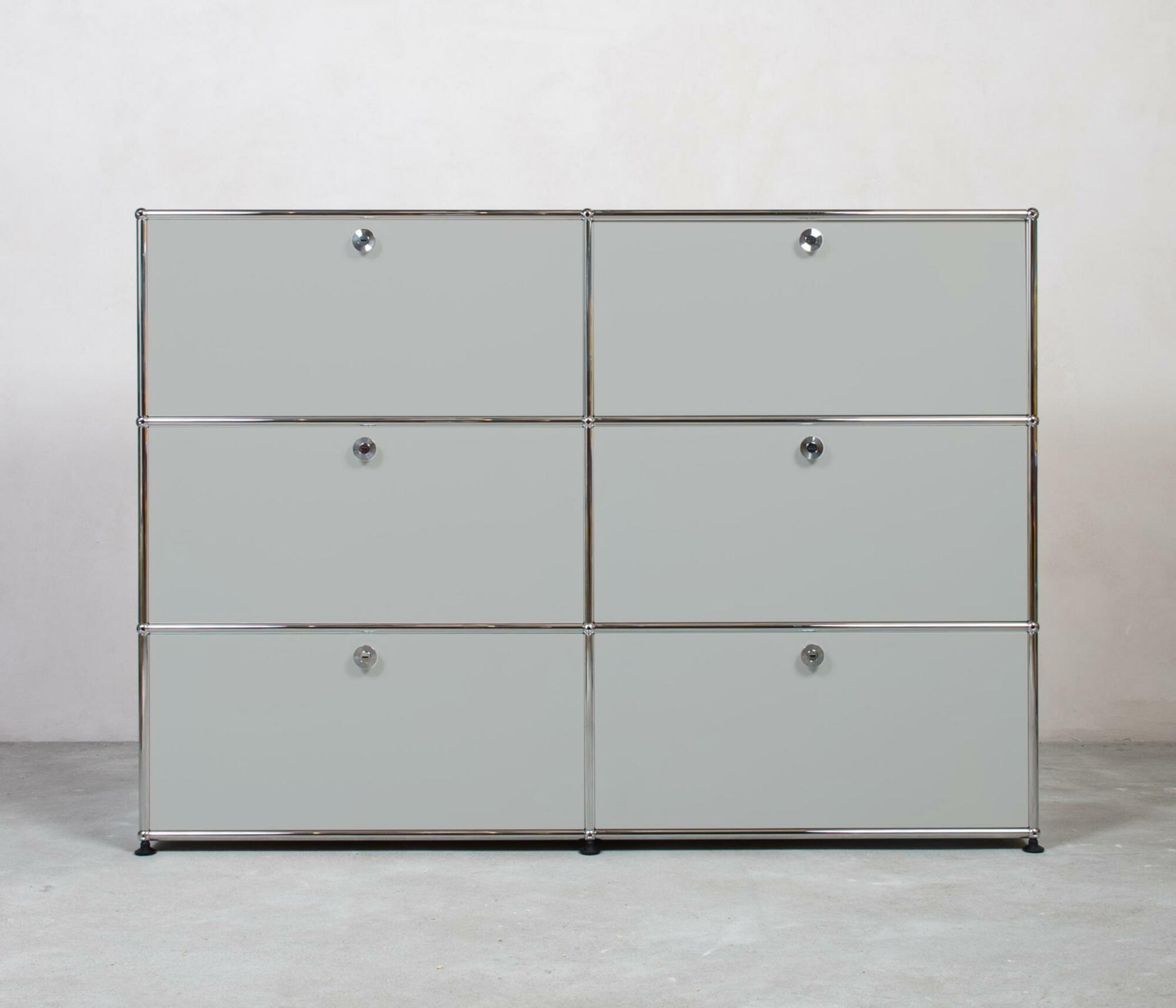 USM Haller | Highboard | 2x3 Fächer mit Klappen
