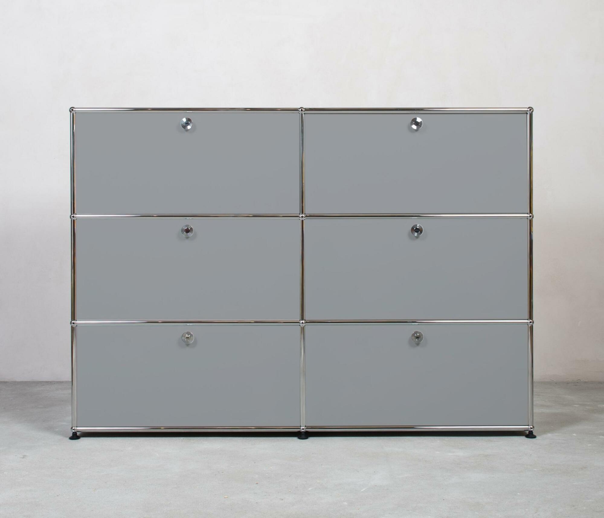 USM Haller | Highboard | 2x3 Fächer mit Klappen
