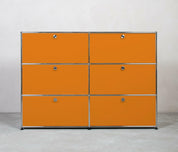 USM Haller | Highboard | 2x3 Fächer mit Klappen