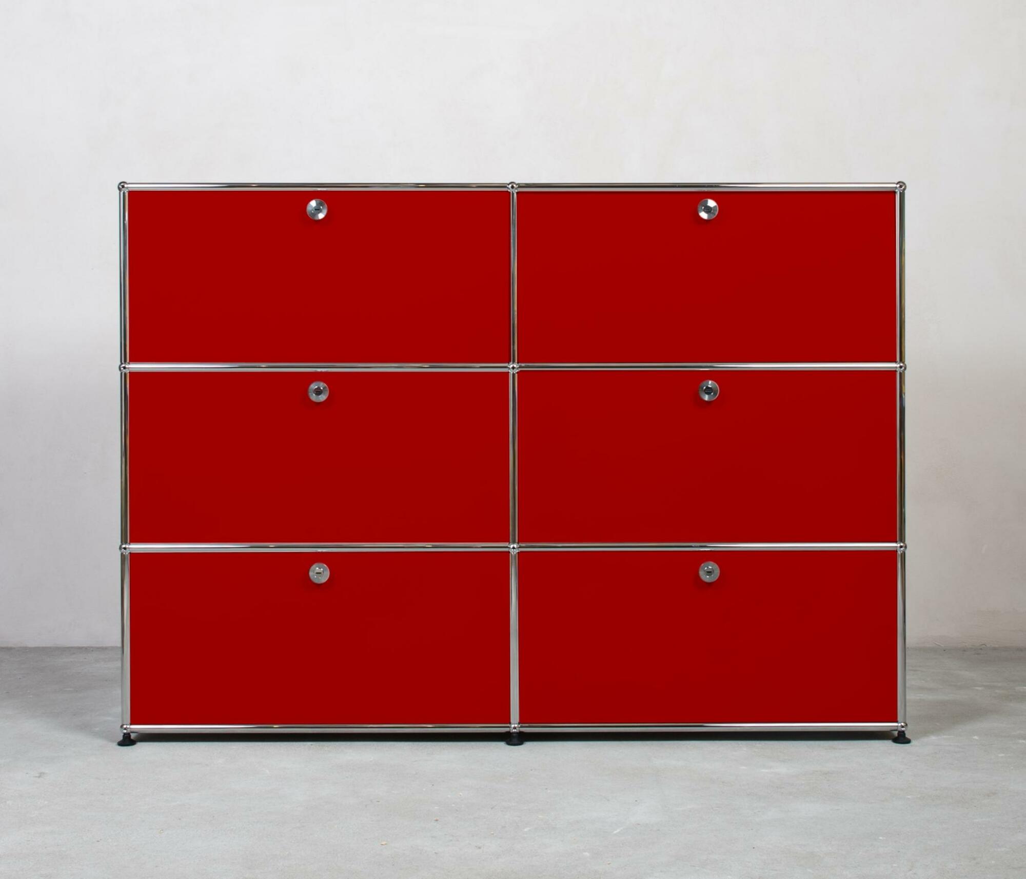 USM Haller | Highboard | 2x3 Fächer mit Klappen