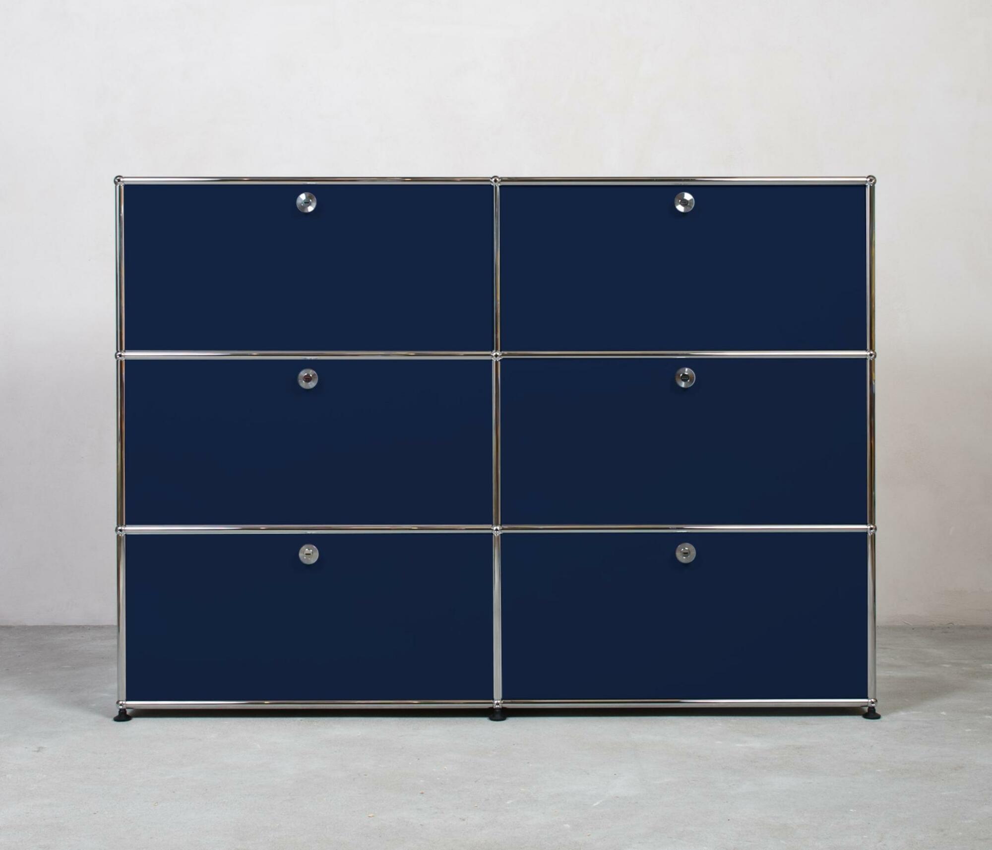 USM Haller | Highboard | 2x3 Fächer mit Klappen