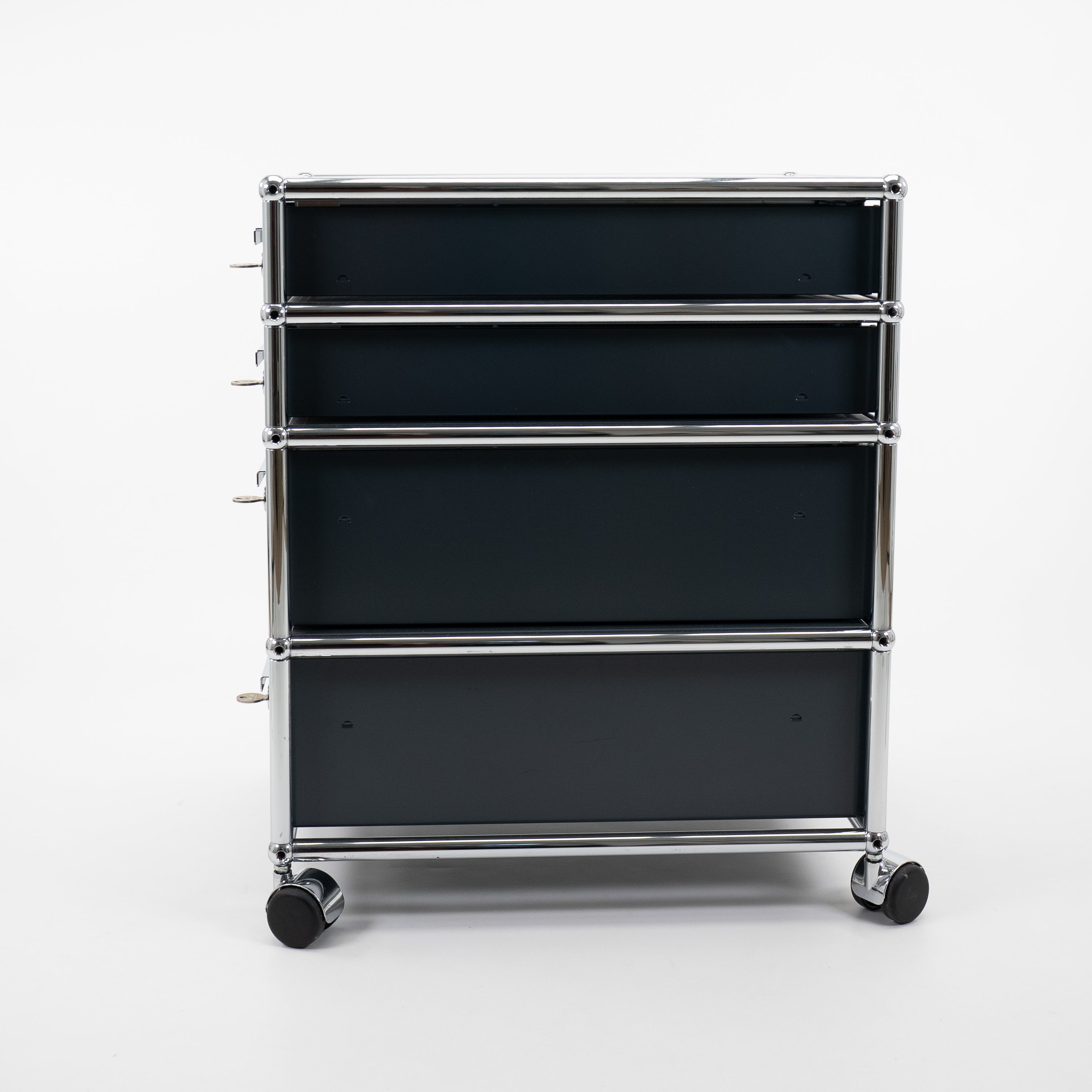 Rollcontainer4FaechermitSchloss-USM-B-Zustand-Antrazit-02.jpg