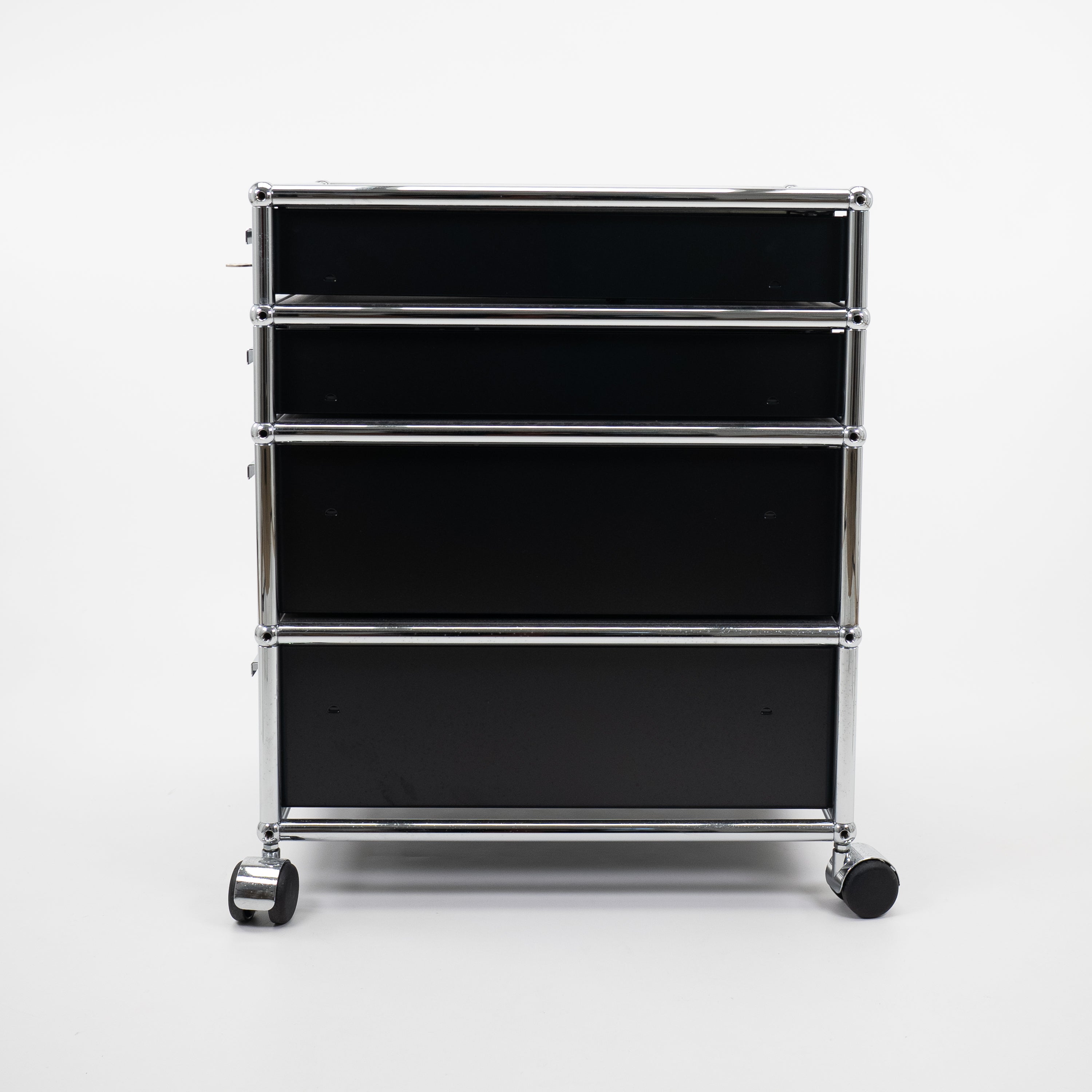 Rollcontainer4FaechermitSchloss-USM-B-Zustand-Schwarz-02.jpg