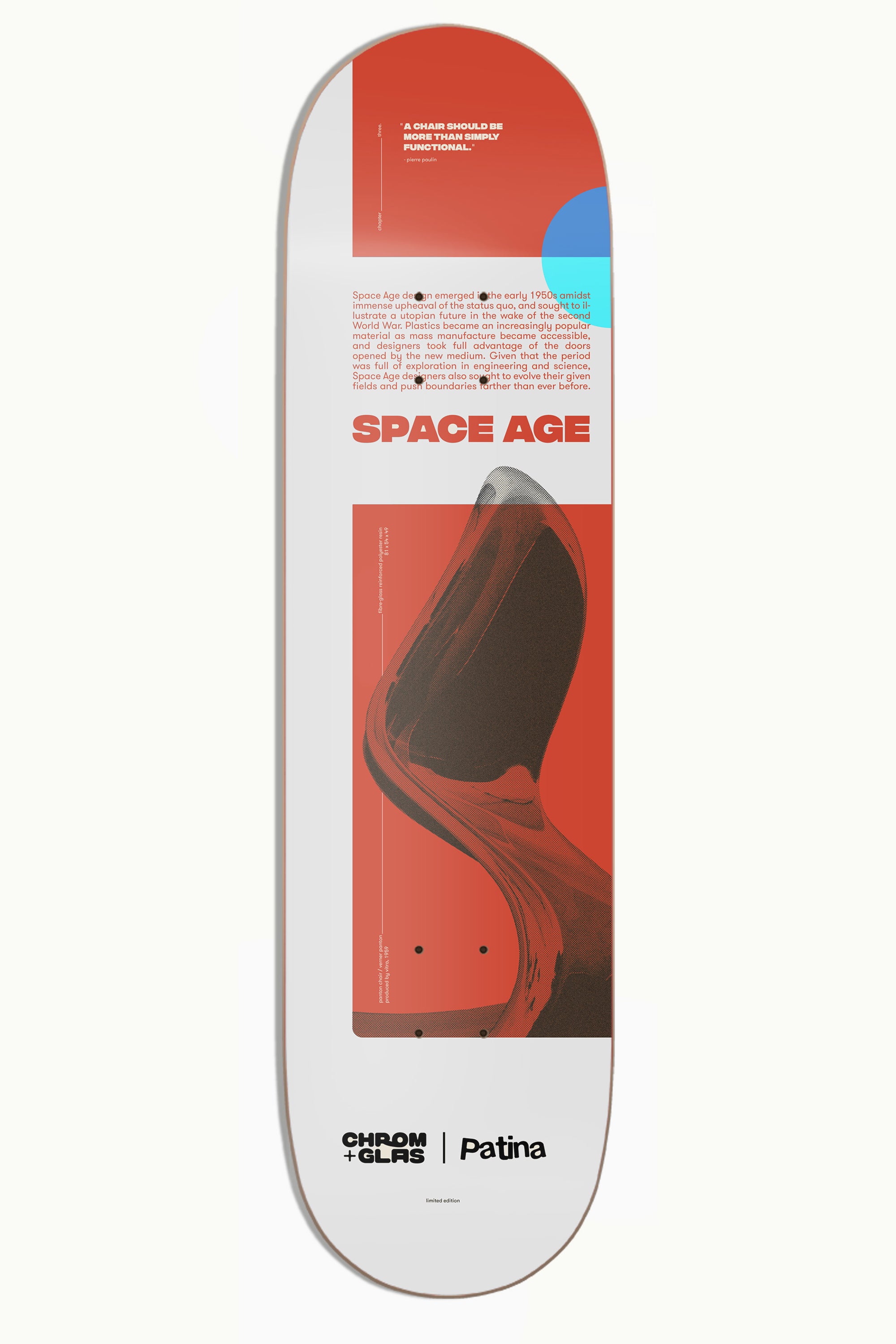 Patina x Chrom+Glas | Skateboard | Space Age