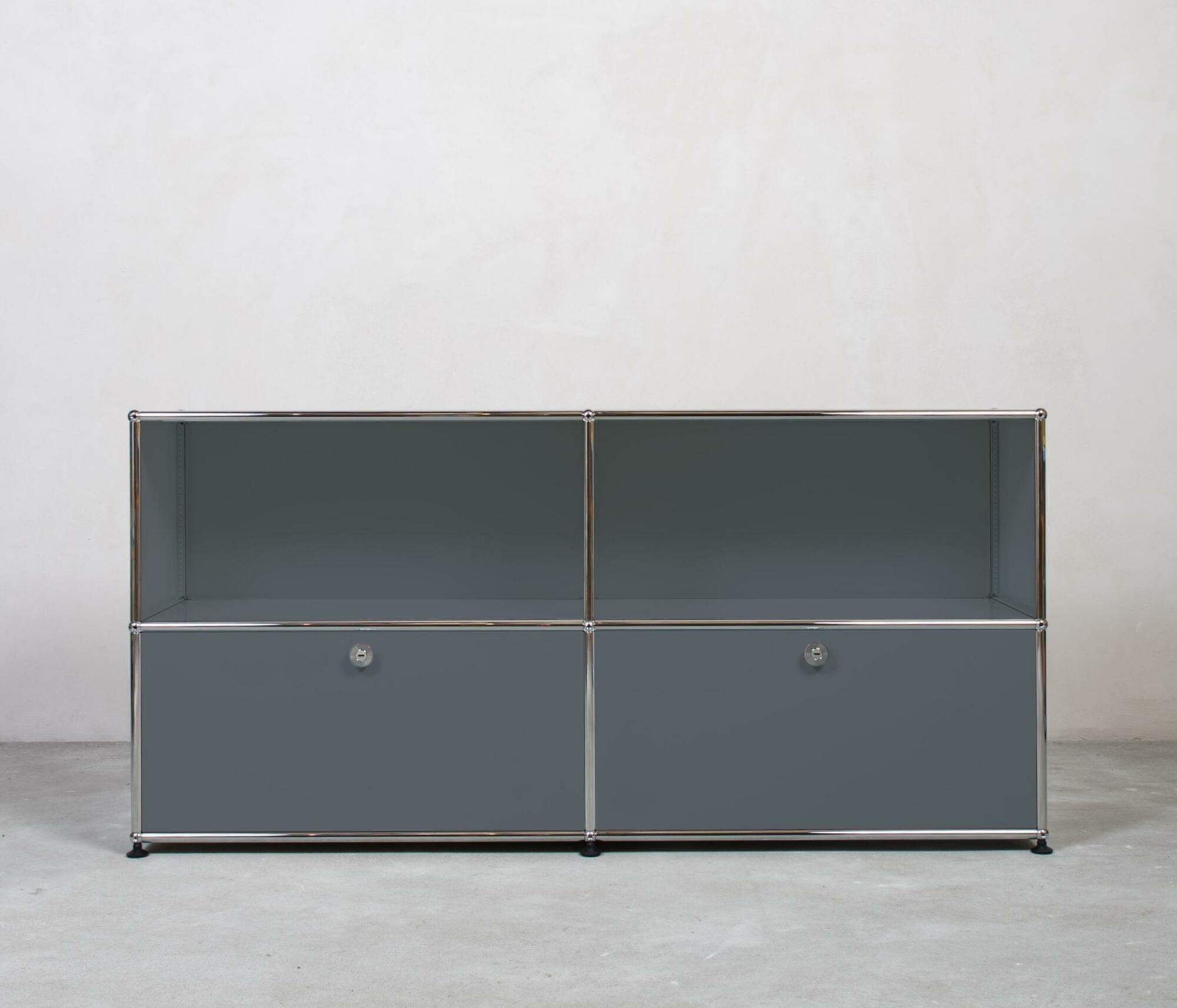 USM Haller | Sideboard 2x2 Fächer | Oben offen
