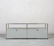 USM Haller | Sideboard | 1x2 Fächer mit Aufbau