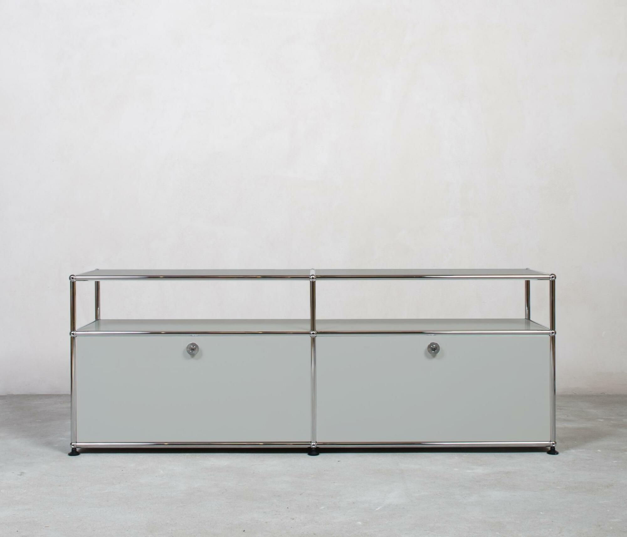 USM Haller | Sideboard | 1x2 Fächer mit Aufbau