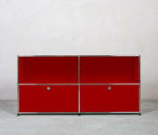 USM Haller | Sideboard 2x2 Fächer | Oben offen