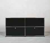 USM Haller | Sideboard 2x2 Fächer | Oben offen