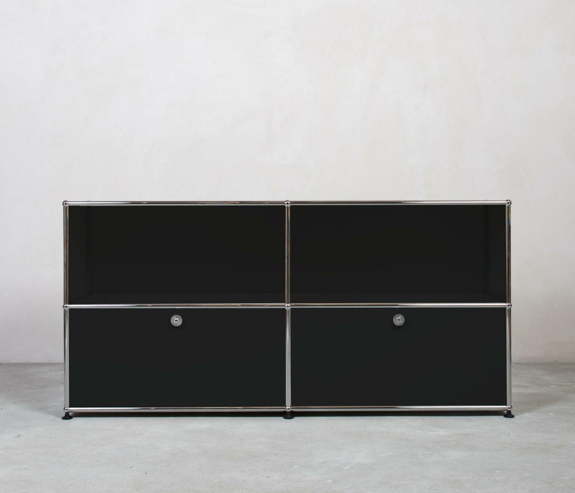 USM Haller | Sideboard 2x2 Fächer | Oben offen